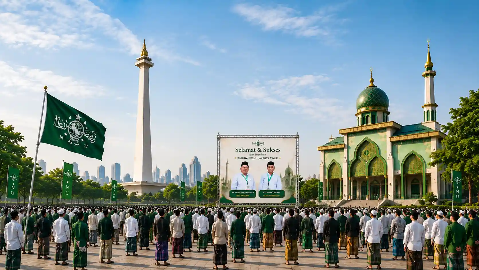 Kebersamaan pengurus dan warga PCNU Pengurus Cabang Kabupaten Tapanuli Tengah